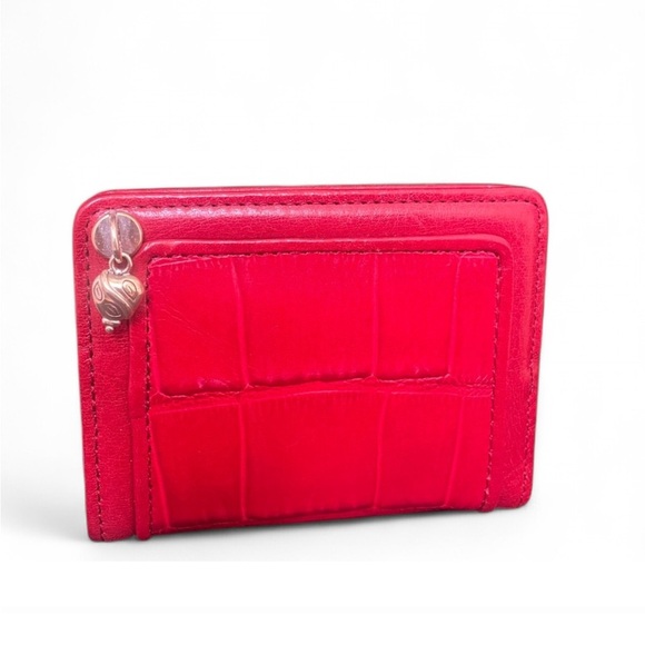 |Brighton|🍒Free🍒 Picture Holder in Lipstick Red Leather Croc with Purse Purchase - Picture 1 of 9